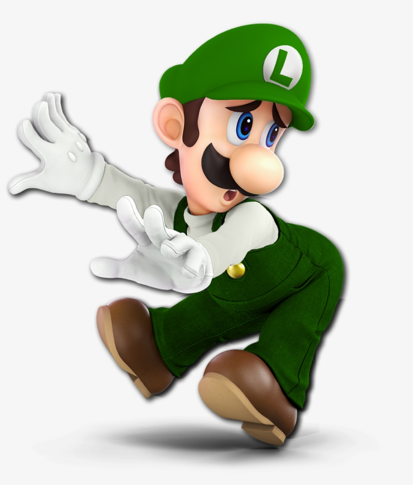 Custom Spooky Ultimate Renders On Twitter - Luigi Smash Bros Ultimate, transparent png #1965422