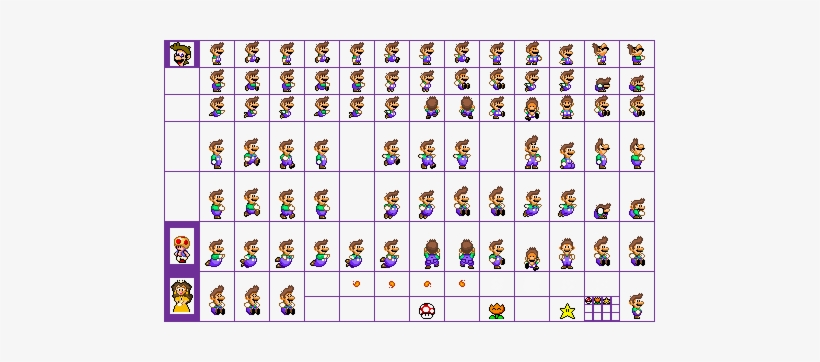 [ Img] - Mario Sprite Without Hat, transparent png #1965486