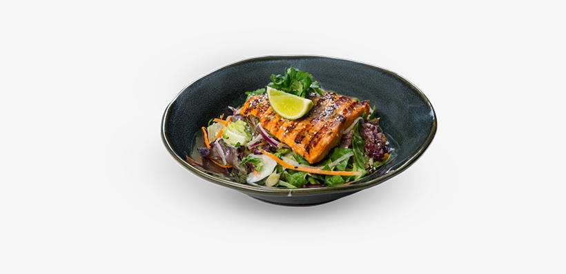 Marinated Salmon Salad - Spinach Salad, transparent png #1965610