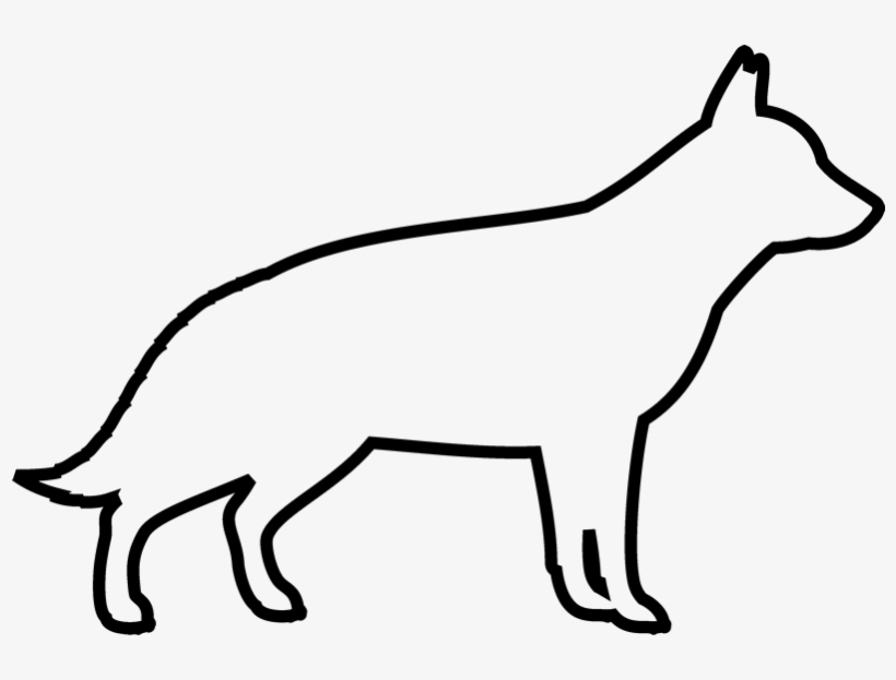 German Shepherd Rubber Stamp - Design, transparent png #1965783