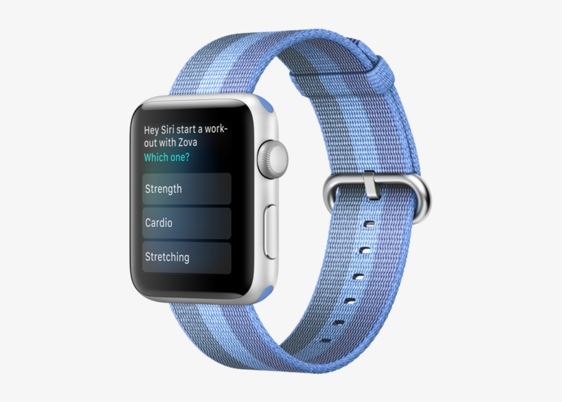 New Apple Watch Update Lets Siri Control Your Workout - Apple Watch Band Tahoe Blue, transparent png #1965968