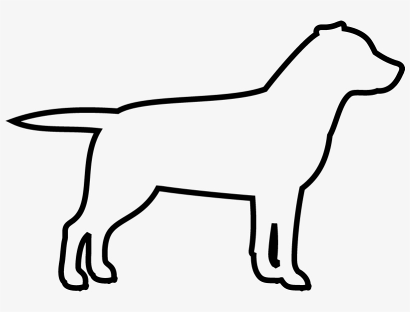 Labrador Retriever Rubber Stamp - Rubber Stamp Dog Outline, transparent png #1966006