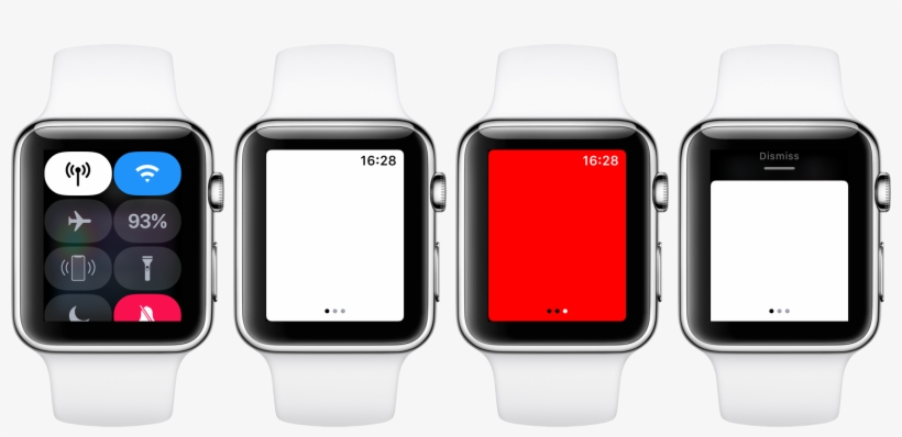 How To Turn On And Customize The Flashlight - Apple Watch Original 38mm - Smart Watch With Heart, transparent png #1966031