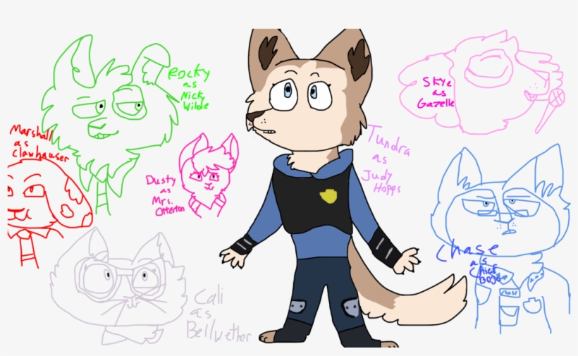 Pin Paw Patrol Bone Clipart - Zootopia And Paw Patrol, transparent png #1966125