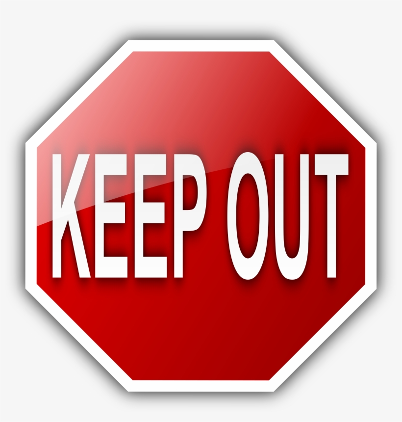 Clip Arts Related To - Keep Out Clip Art, transparent png #1966418