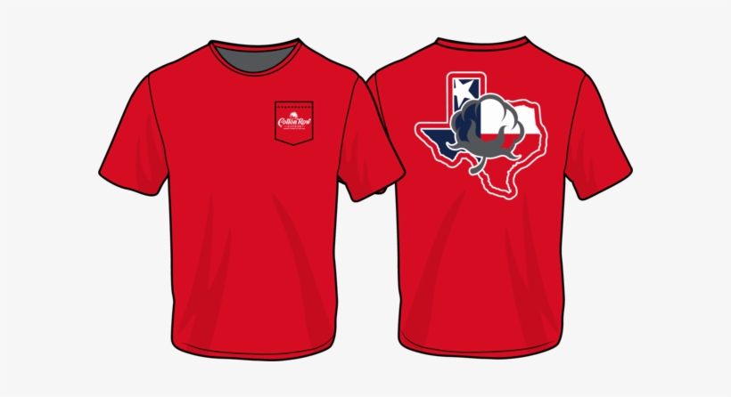 Short Sleeve Texas Star Red - Texas, transparent png #1966520