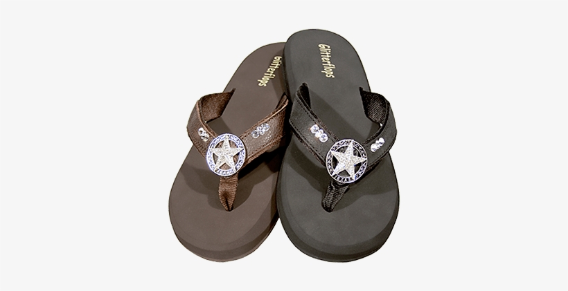 Texas Star Flip Flops - Glitterflops, transparent png #1966542