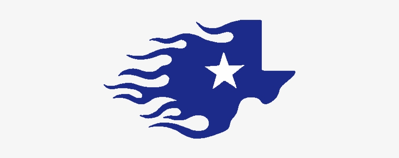 Blue Texas Star Flame Reverse 4 X 2 1/2" Reflective - Texas, transparent png #1966575