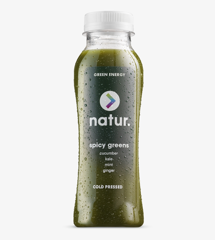 250ml Cold Pressed Juice Spicy Greens Eng 1 - Natur Fountain Of Youth, transparent png #1966691