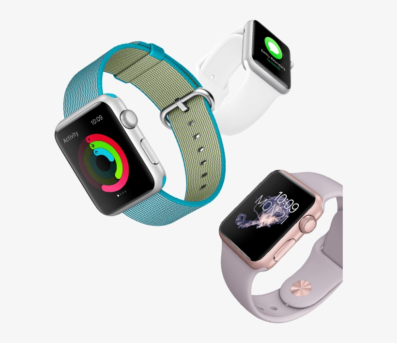 Apple Smartwatch Watch Sport, Sølv, transparent png #1966786