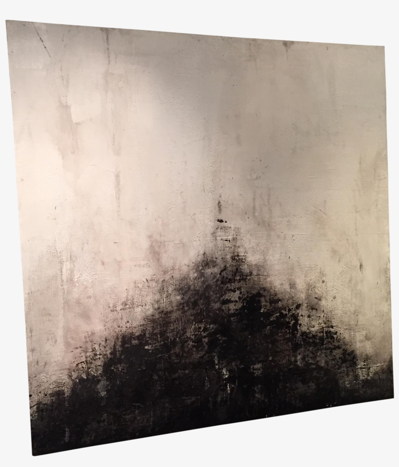 Black And White Abstract Painting On Wood On Chairish - Still Life, transparent png #1966878