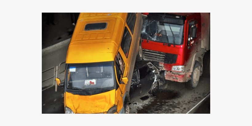 Truck Accident On The Road - Commercial Vehicle, transparent png #1966970
