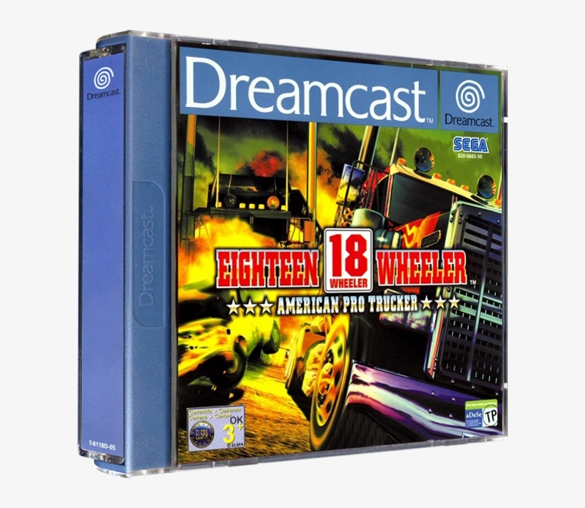 18 Wheeler - Sega Of America - Sega Dreamcast - 18 Wheeler - American, transparent png #1967394