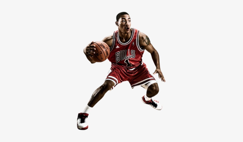 Rajon Rondo Vs - Derrick Rose Dunking Transparent, transparent png #1967447