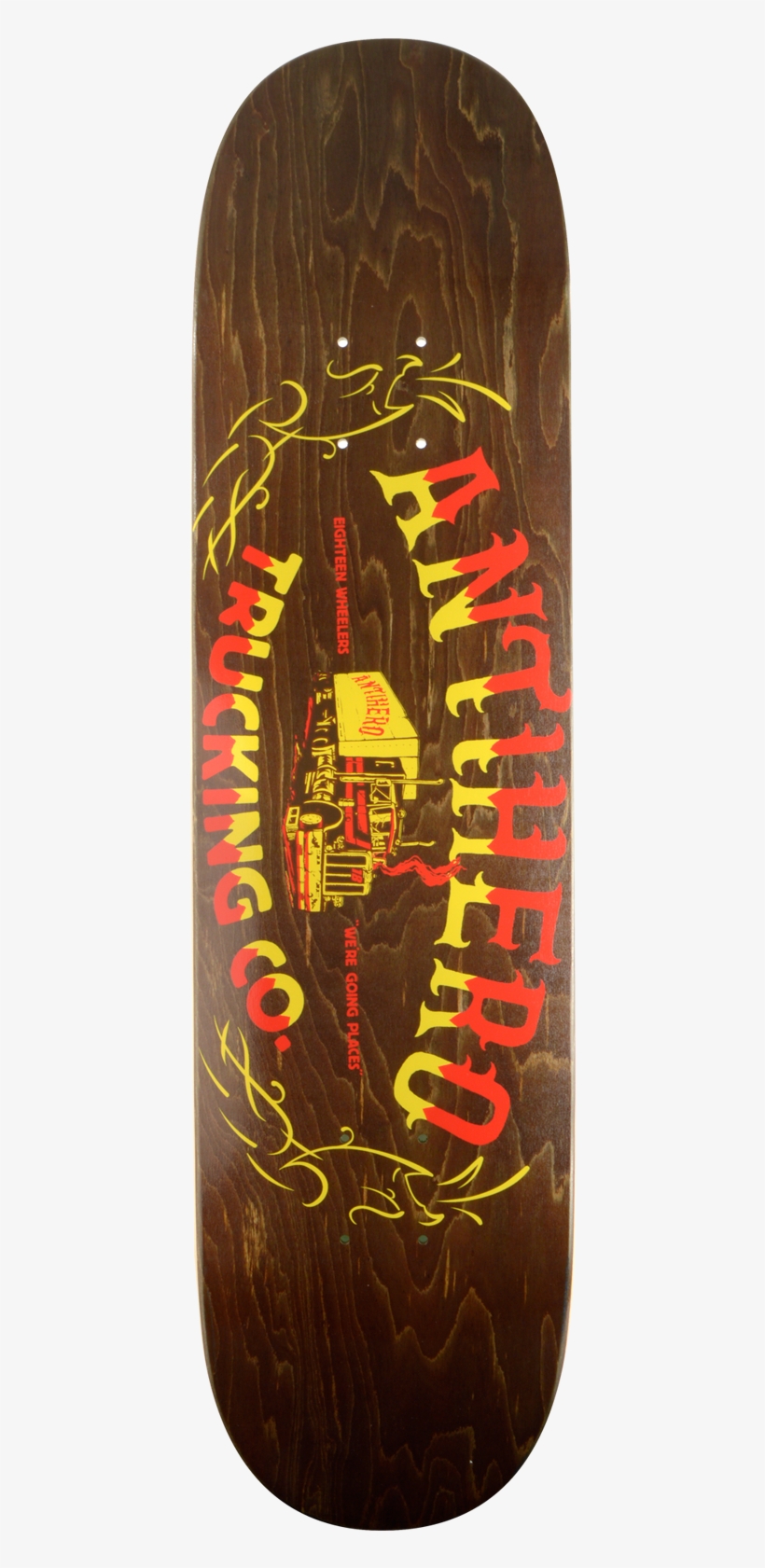 Antihero 18 Wheeler Trucking Sm Skateboard Deck - Anti Hero Skateboards One Eight Trucking Brown Complete, transparent png #1967477