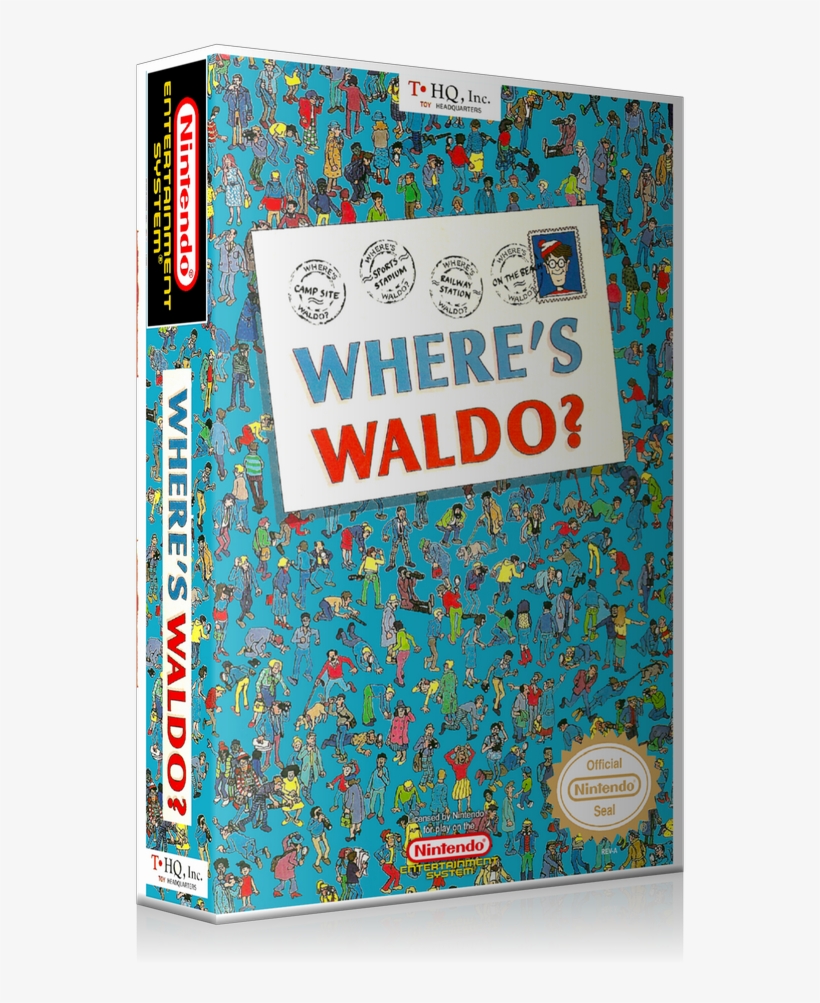 Nes Where's Waldo Retail Game Cover To Fit A Ugc Style - Nintendo Where's Waldo?, transparent png #1967828
