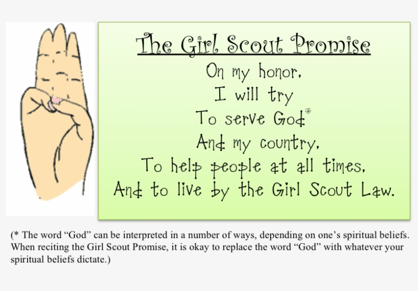 The Girl Scout Law - Handwriting, transparent png #1967868