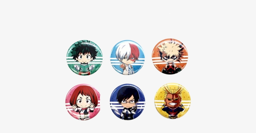 Products/hero 6badges - My Hero Academia Izuku Midoriya Katsuki Bakugo Shoto, transparent png #1968219