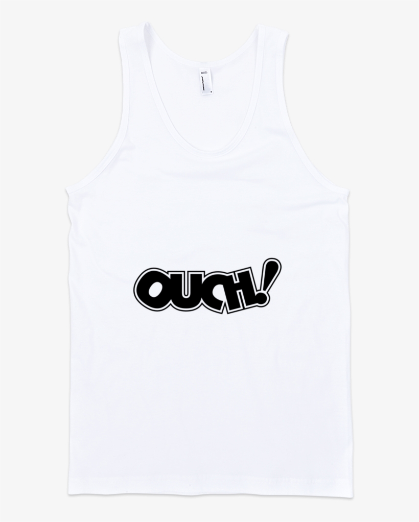 Ouch Fine Jersey Tank Top Unisex By Itee - Girl Shirt Transparent Background, transparent png #1969920