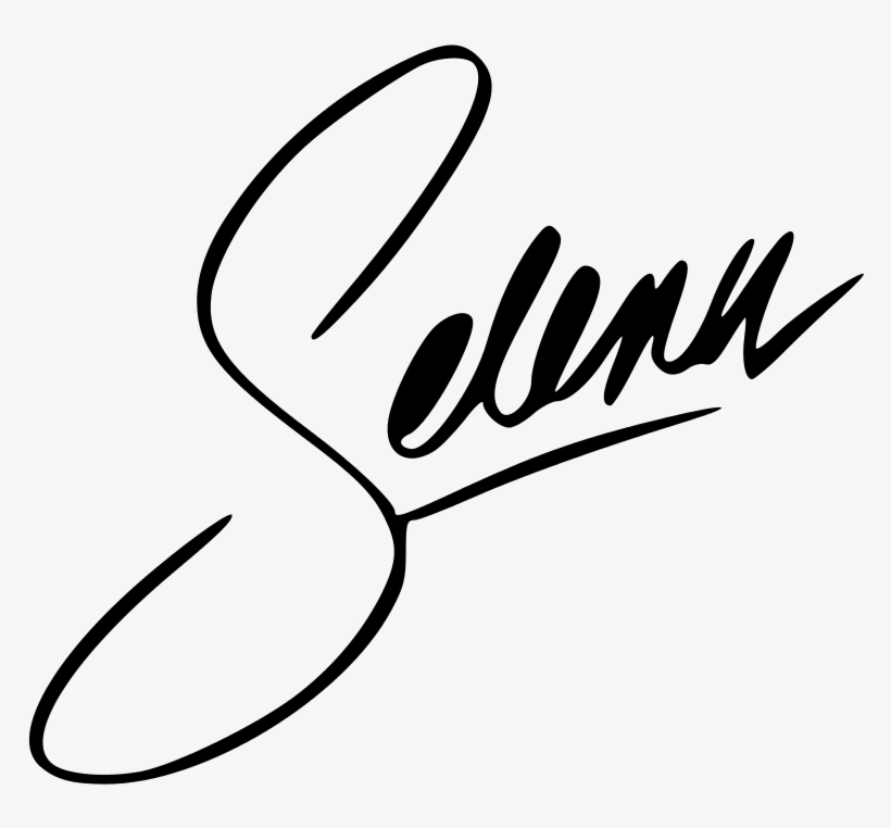 File - Selenaqsignature - Svg - Selena Logo - Free Transparent PNG Download...