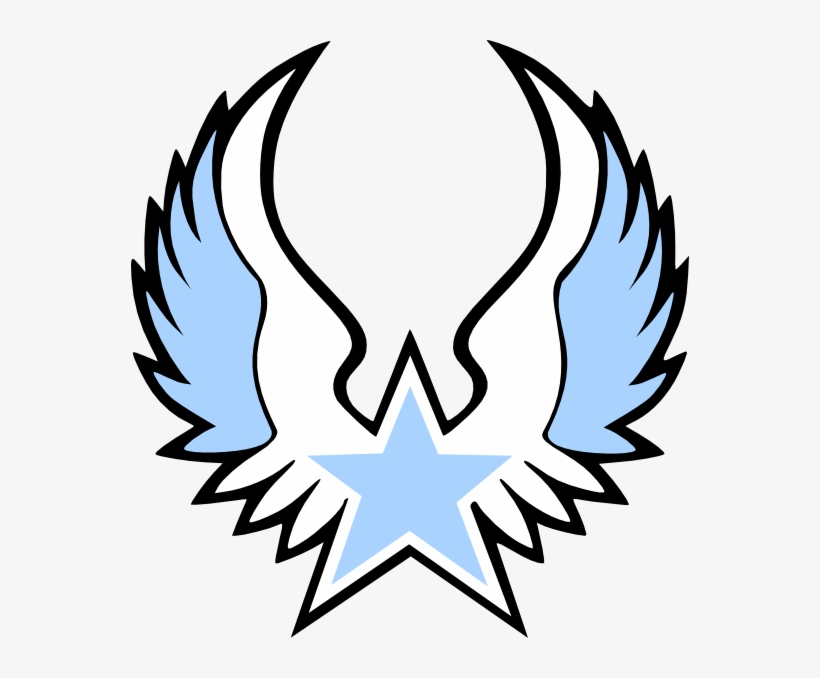 Winged Star Clip Art - Logo Dream League Soccer Stars, transparent png #1970474