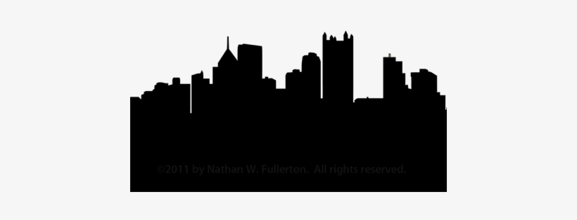 New York Skyline Drawing - Pittsburgh Skyline Silhouette, transparent png #1970695