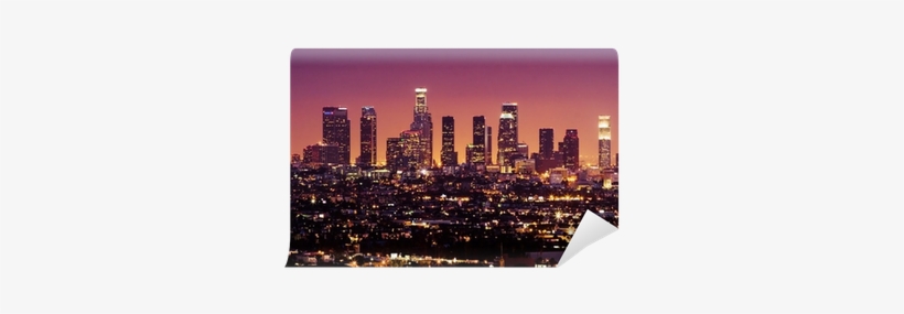 Downtown Los Angeles Skyline At Night, California Wall - Nite Funk - Nite Funk Aka Dam Funk/nite Jewel - Limited, transparent png #1970820