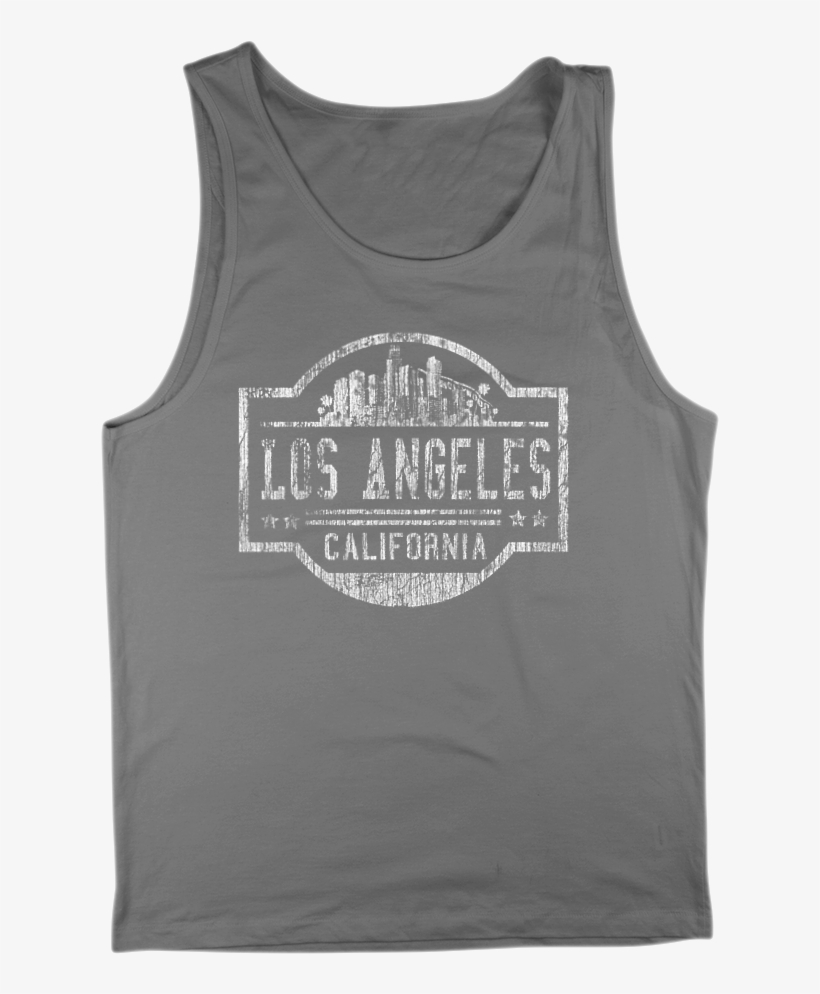 Los Angeles Skyline California Tank Top For Men - Top, transparent png #1970847