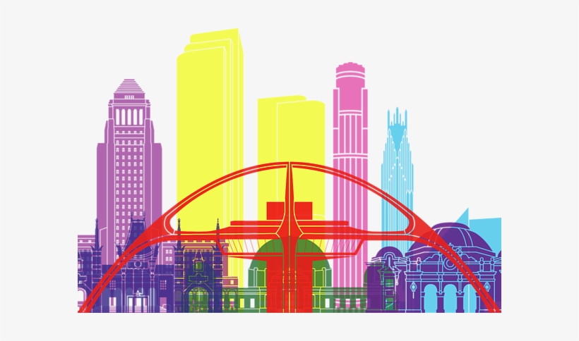 Los Angeles Skyline - Los Angeles Skyline Pop, transparent png #1970870