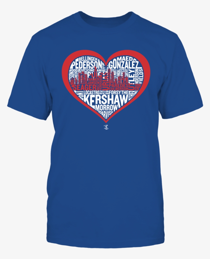 2017 Los Angeles Heart Skyline Team Roster T-shirt, - Dodger Jerseys Women, transparent png #1971141