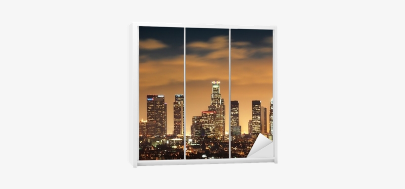 Downtown Los Angeles Skyline Wardrobe Sticker • Pixers® - Art Print: Sutyagin's Dowtown Los Angeles Skyline, transparent png #1971245