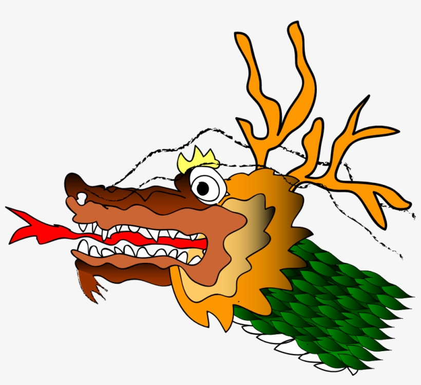Free Chinese Dragon Head Clip Art - Clip Art, transparent png #1971266