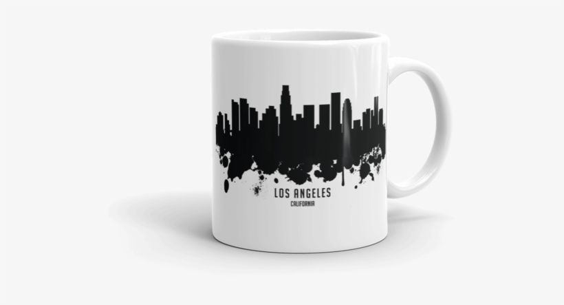Los Angeles Skyline Coffee Mug - Mister T. - Play It Loud/afrofillings [vinyl], transparent png #1971267