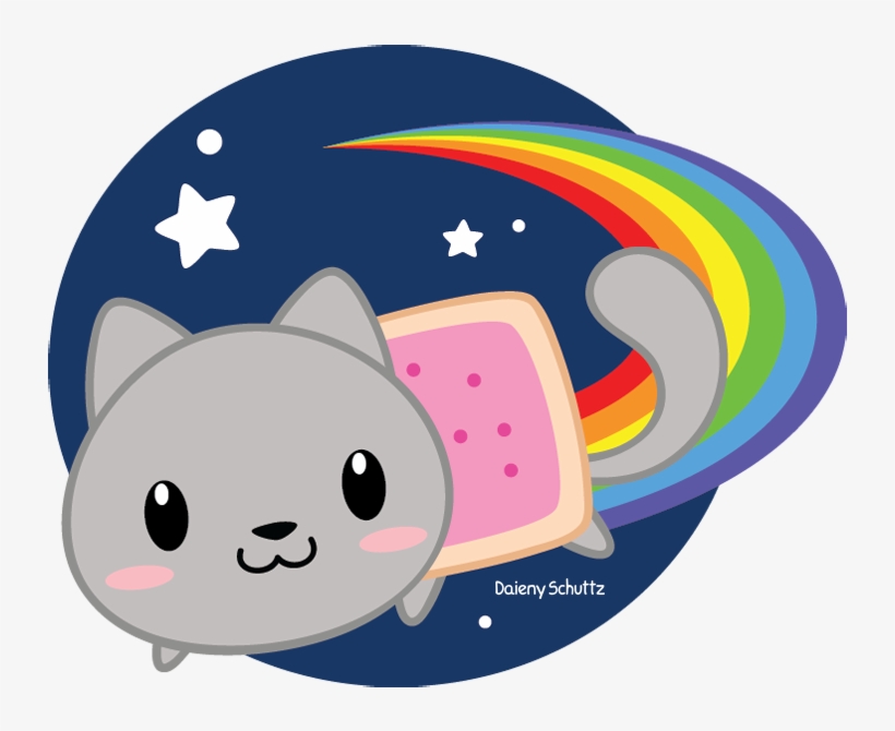 Nyan Cat Clipart Easter - Nyan Cat Chibi, transparent png #1971759