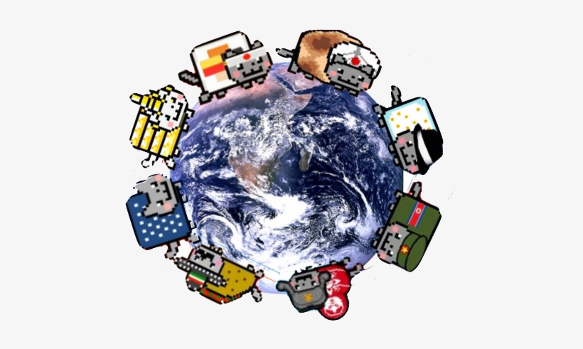 Nyancatsworld - Planet Earth, transparent png #1971807