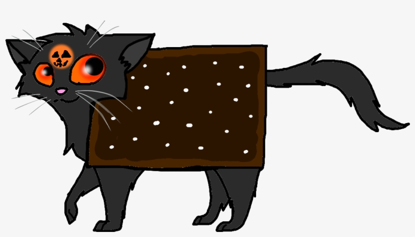 Halloween Chocolate Nyan Cat By Catsoul - Nyan Cat Halloween, transparent png #1971857