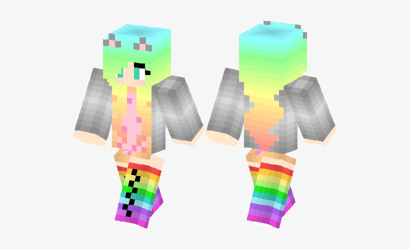 Minecraft Skins Girls Cat, transparent png #1971929