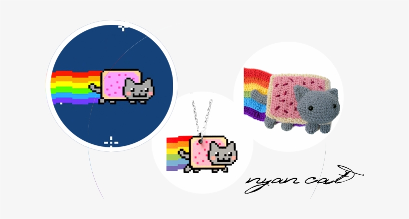 Aunque La Creación Original No Es Japonesa, El Carácter - Crochet Pattern - Amigurumi Pop Tart Cat, Nyan Cat,, transparent png #1972169