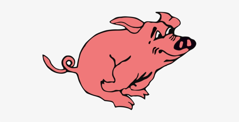 Wild Boar Download Mammal Document Pig - Pig Running Clipart, transparent png #1972313