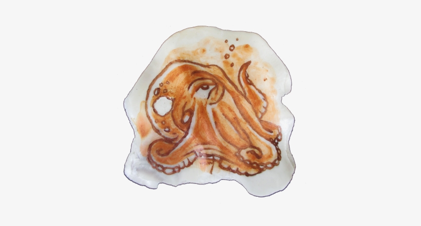Octopus Shell 3, Acrylic On Oyster Shell, - Giant Pacific Octopus, transparent png #1972530