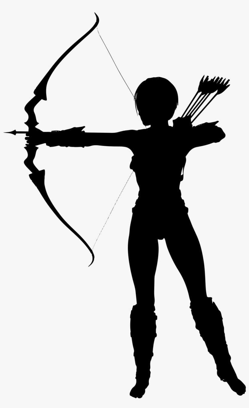 Brownie Drawing Black And White - Archer Silhouette, transparent png #1972616