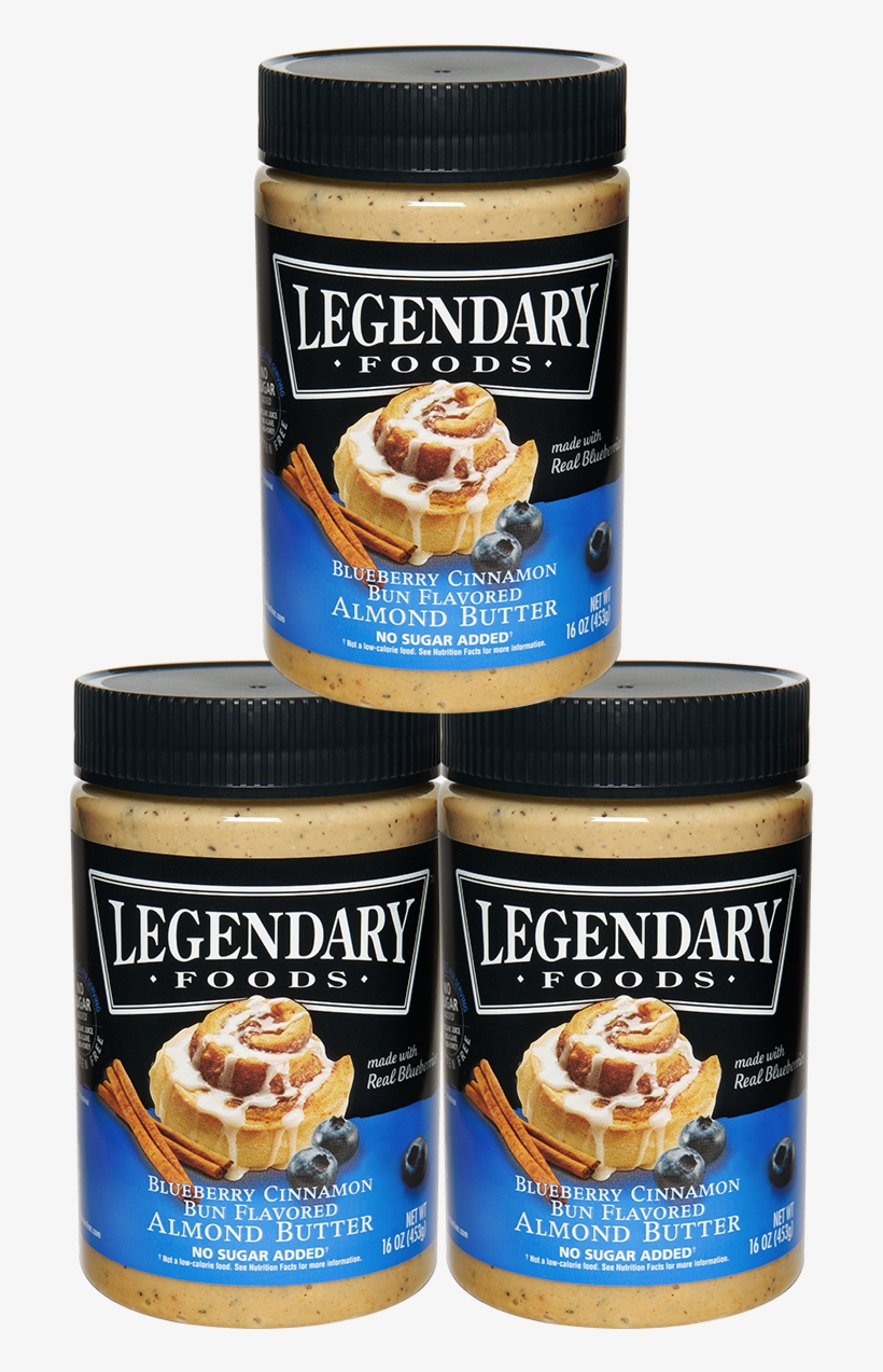 3-pack Blueberry Cinnamon Bun Almond Butter, transparent png #1972985