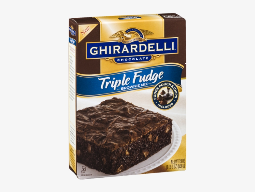 Ghirardelli Triple Fudge Brownie Mix (2 Pack), transparent png #1973323