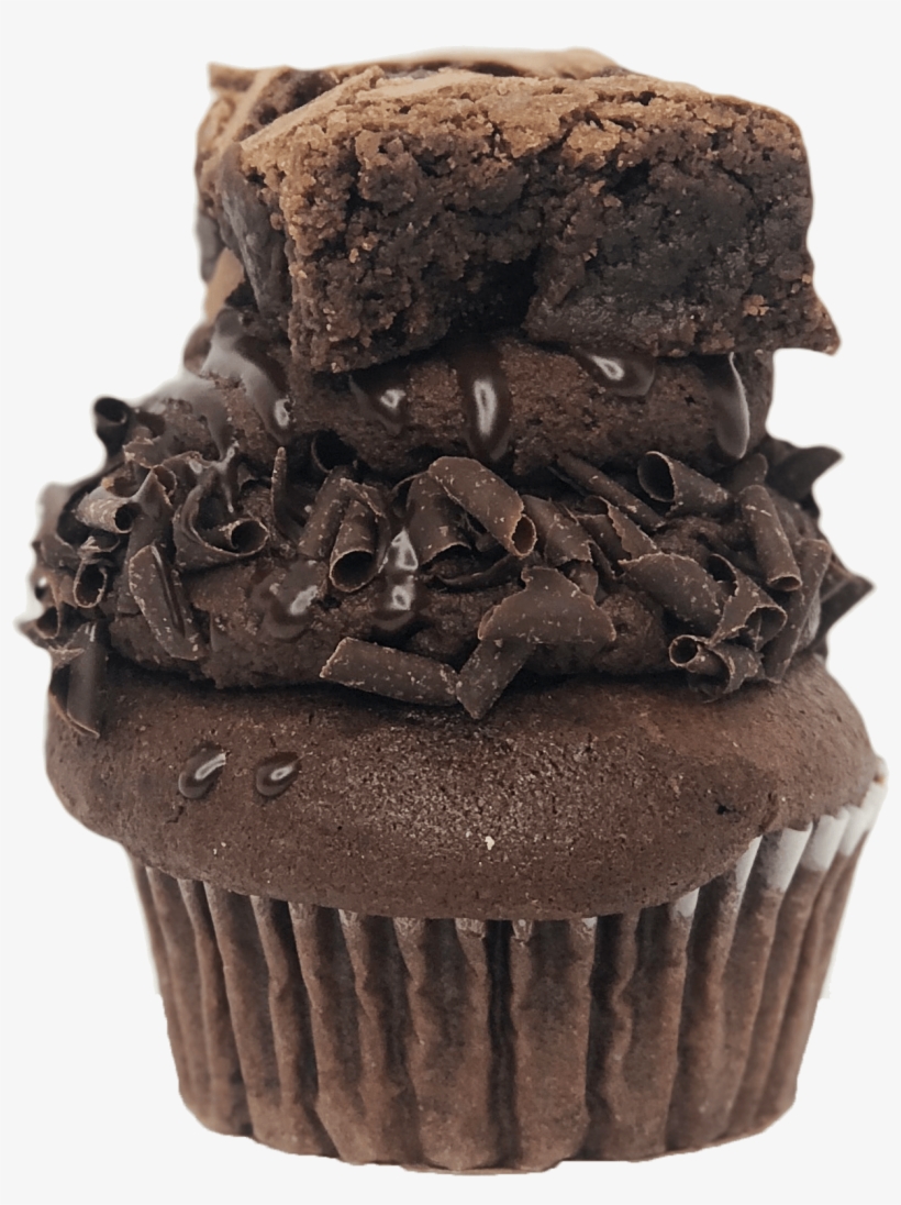 Triple Chocolate Brownie Cupcake - Colada, transparent png #1973389