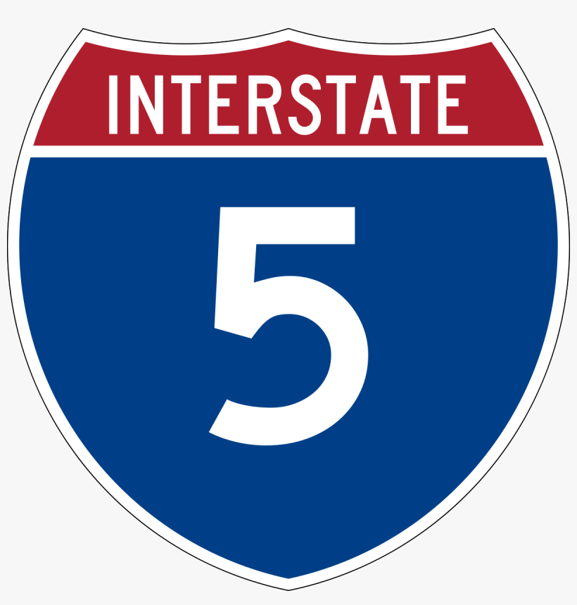 File - I-5 - Svg - California Interstate 5, transparent png #1973517