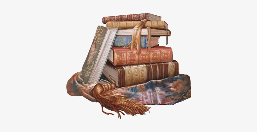 Image - Old Books Clip Art, transparent png #1973831