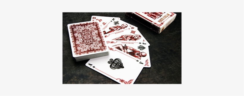 Bicycle White Collar Playing Cards - White Collar Playing Cards, transparent png #1974592
