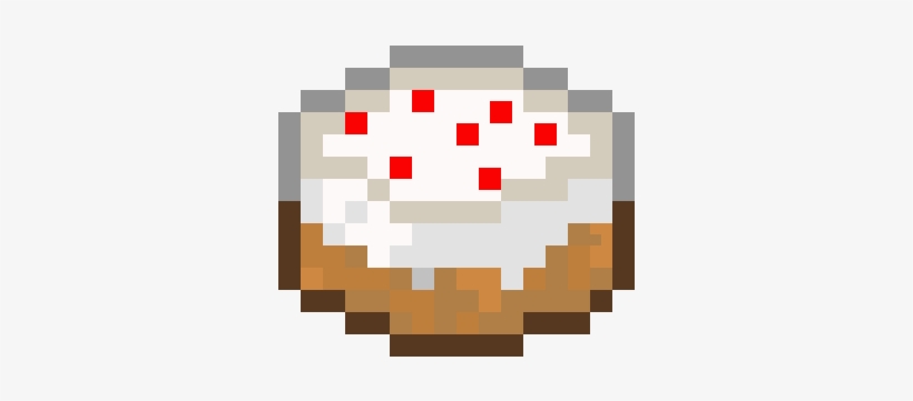 Minecraft Cake Png - Minecraft Cake Pixel Art, transparent png #1974617