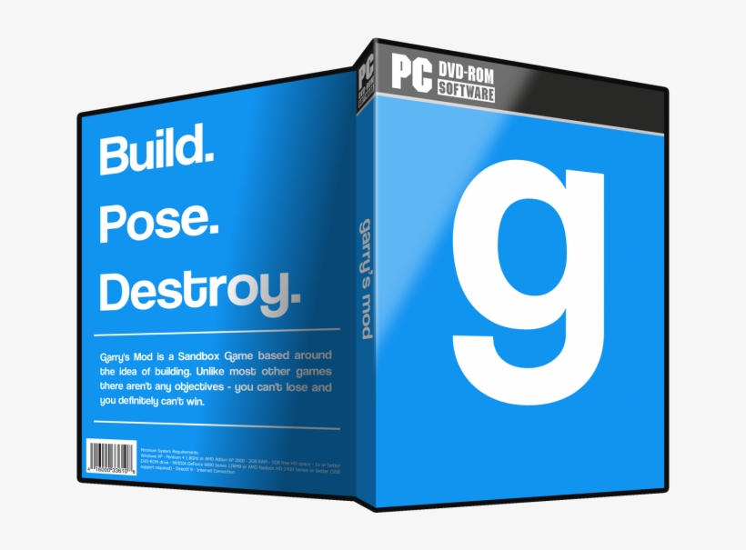 Garry's Mod Box Art Cover - Graphic Design - Free Transparent PNG ...