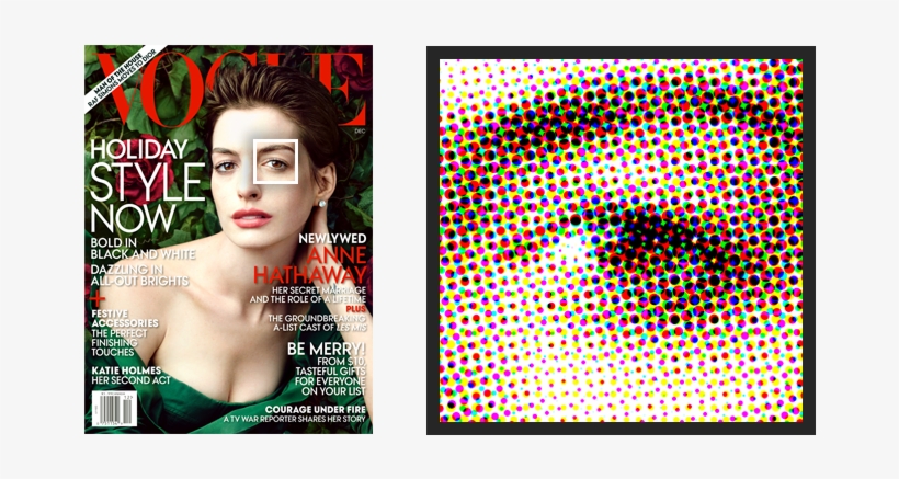 Printing Uses Cmyk 'halftone' Dots Of Varying Sizes - Cmyk Printing Close Up, transparent png #1974698